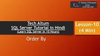 Order By | Sorting in SQL | Descending | SQL Server Tutorial in Hindi | Lesson - 10