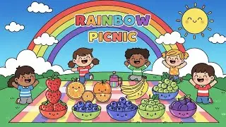 Rainbow Picnic 🧺🎶 | Fun Color Song for Kids | Happy Tale & Tune