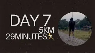 Day 7 Running Challenge 🏃&zwj;♂️5km in 29 minutes 📈