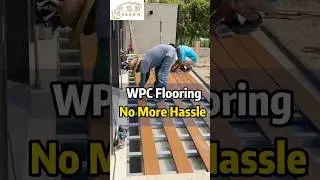 Lay WPC flooring once, and enjoy 20 worry-free years! #wpc #diy #construction  #wpcflooring  #wood
