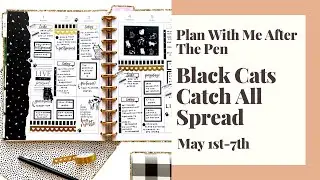 PLAN WITH ME AFTER THE PEN // BLACK CATS CATCH ALL SPREAD // MAY 1ST-7TH