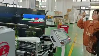 DABA Unit Type Horizontal Label PET PVC BOPP Shrink Film Flexo Printing Machine
