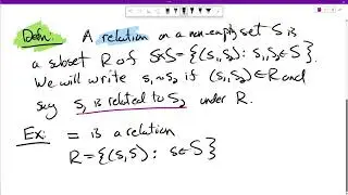 Section 1.4, The Integers Modulo m, Relations and Examples