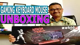 Best Budget Gaming Keyboard Mouse Combo Zebion Ninja - Unboxing