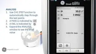 Druck DPI 620G Eğitim Mod&uuml;l&uuml; 3 - Analiz Modu