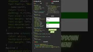Dropdown Menu | HTML | CSS | JAVASCRIPT #menu
