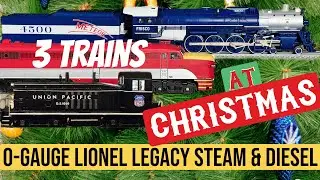 NEW TRAINS at Christmas!  Lionel Legacy adding MORE Steam & Diesel Power to our O-Gauge Railroad