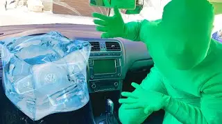 Green Man found frozen Steering Wheel VW Polo GT vs Magician Mr. Joe 13+