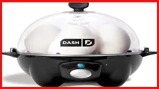 DASH Rapid Egg Cooker 6 Egg Capacity Electric Egg Cooker for Hard Boiled Eggs, Poached Eggs, Scramb