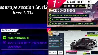 Europe session level2 beet 1.23s camplete with star2 Farrier LaFarrier #viral #asphalt9