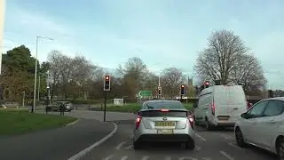Driving On Tudor Way, Bromyard Road, Tybridge Street & Hylton Road, Worcester, UK 27th January 2024