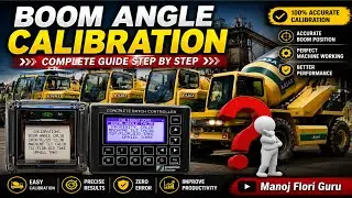 SLM Concrete Mixer Machine Calibrations कैसे करें Boom Angle Calibration Guide