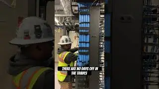 F**kin apprentices #lowvoltage #electrician #trades #bluecollar #construction #bluecollarlife