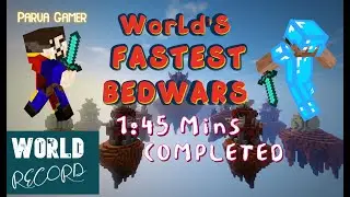 World Fastest 4v4 Bedwars ( World Record ) ( Pika Network ) 😲