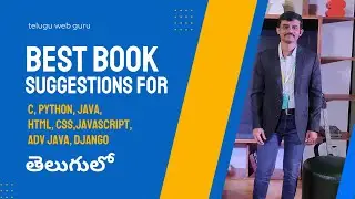 best books suggestions for java python c html css javascript | telugu web guru