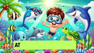 Swim With the Fish! 🐟 Fun Ocean Animal Song for Kids | #FishSong #KidsSongs #NurseryRhymes