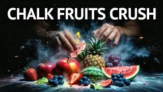 &ldquo;Extreme Fruit Chalk Crushing ASMR🍎 | Deep Dusty & Oddly Satisfying&rdquo;