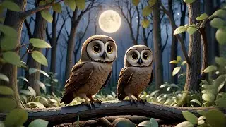 Nina Owl Holds a Flashlight | Nighttime Exploration Song for Kids | Nursery Rhymes & Preschool