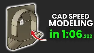CATIA Speed Modeling: Wall Bracket in 1:06