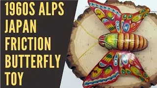 Alps Japan Tin Litho Friction Motor Toy Butterfly Moth Vintage 1960's -  Bergen Pickers