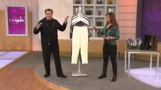 Isaac Mizrahi Live! Petite 24/7 Stretch Ankle Pants with Lisa Robertson
