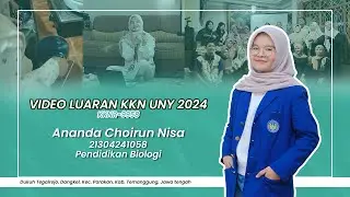 Video Luaran KKN UNY 2024 || Ananda Choirun Nisa || PBIO || Dangkel 2 Dangkel Parakan Temanggung