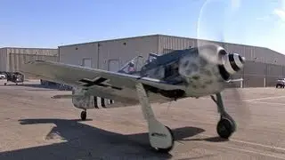 Focke-Wulf FW 190 Luftwaffe Fighter Flight Demo- Big Radial-Engine Thunder!