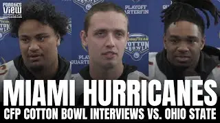 Carson Beck, Mark Fletcher & Miami Hurricanes Break Down Ohio State CFP Matchup, Miami's Season