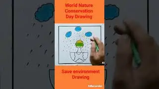 World Nature Conservation Day Drawing 2023 #worldnatureconservationday  #environmentday #Savetree