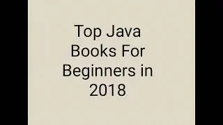 Top Java Books For Beginners
