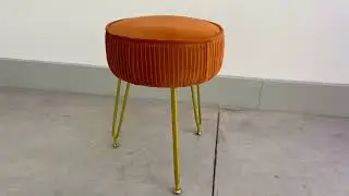 MOOWIND Velvet Round Ottoman Vanity Stools, Multifunctional Vanity Footrest Chairs Review