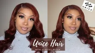 Unice Hair Review | 18&rdquo; Body Wave #33 Lace Frontal Wig | BUTTER SOFT ! | VLOGMAS