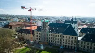 FULDA: Platz f&uuml;r den Aufzug: Der Schlossturm ist komplett entkernt