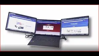 TUTT 16&rdquo; FHD Portable Monitor 16:10 Aspect Ratio | Triple Laptop Screen Extender