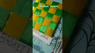 2&times;2 Basket weave sample in sateen Ribbon #part2 #shorts  #creative #sample #weaving #subscribe