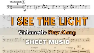 Tangled - I See The Light | Cello Play Along (Sheet Music/Score)