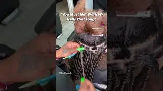 Can You Work With Long Nails? #shorts #nails #longnails #braidernails