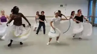 Cuban Carnival Conga workshop with Damarys Farres - DCubanSchool adult students