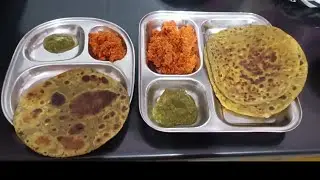 ठंड में गर्मा गर्म परांठे ❄️🙏