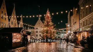 walking through a golden winter memory