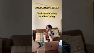 Building my Food Tracker by both ways  #coding #vibecoding #shortsviral #codingforbeginners