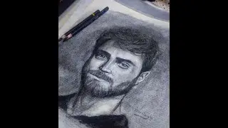 Daniel Radcliffe drawing |Charcoal|