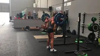 Behind the Neck Power Jerk + Overhead Squat + Takedown: 60 x 5 reps by Micha &Oslash;stergaard