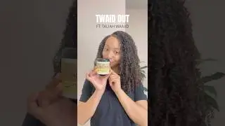 Twaid Out Using Taliah Waajid🤎 #braidout #twistout #hair #naturalhair #shorts #hairstyle #haircare
