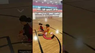 BRONNY IN PRACTICAL BASKETBALL 😭🙏 #roblox #practicalbasketball #bronnyjames #bronny