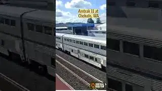 Amtrak 11 at Chehalis, WA #trains #trainshorts #shorts