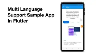 Flutter Multi Language Support Sample ( Teaser )