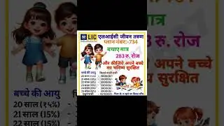 734 LIC of India Jeevan Tarun, life inaurance plan for children. plan LIC. premium Waiver benefit