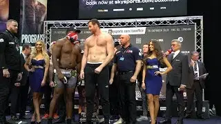 WEIGH-IN: DEREK CHISORA AND DAVID PRICE FACE-OFF
