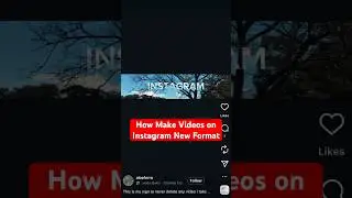 How Make Videos on Instagram New Format (New Viral Format!) #instagram #shorts